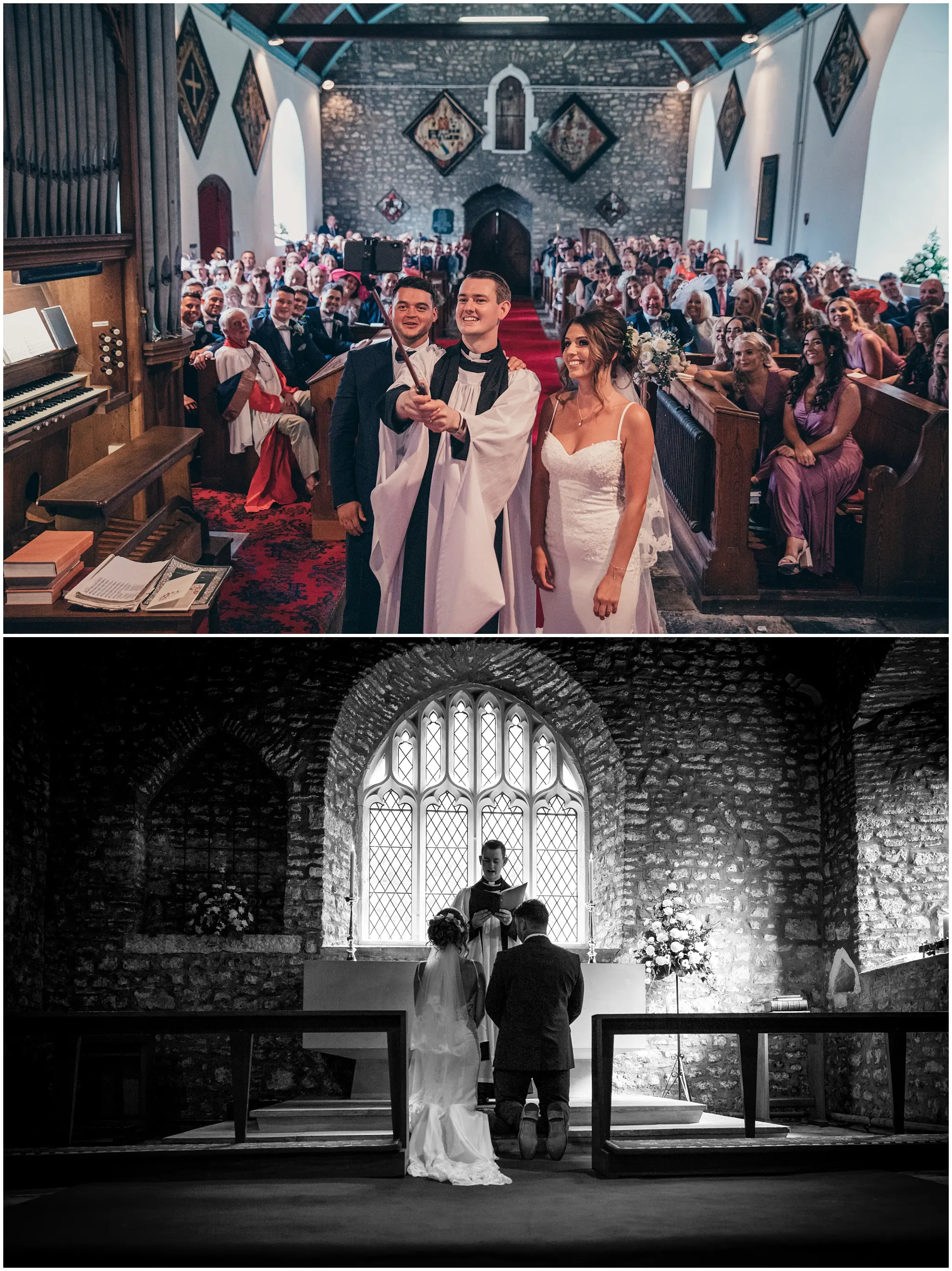 Relaxed wedding service