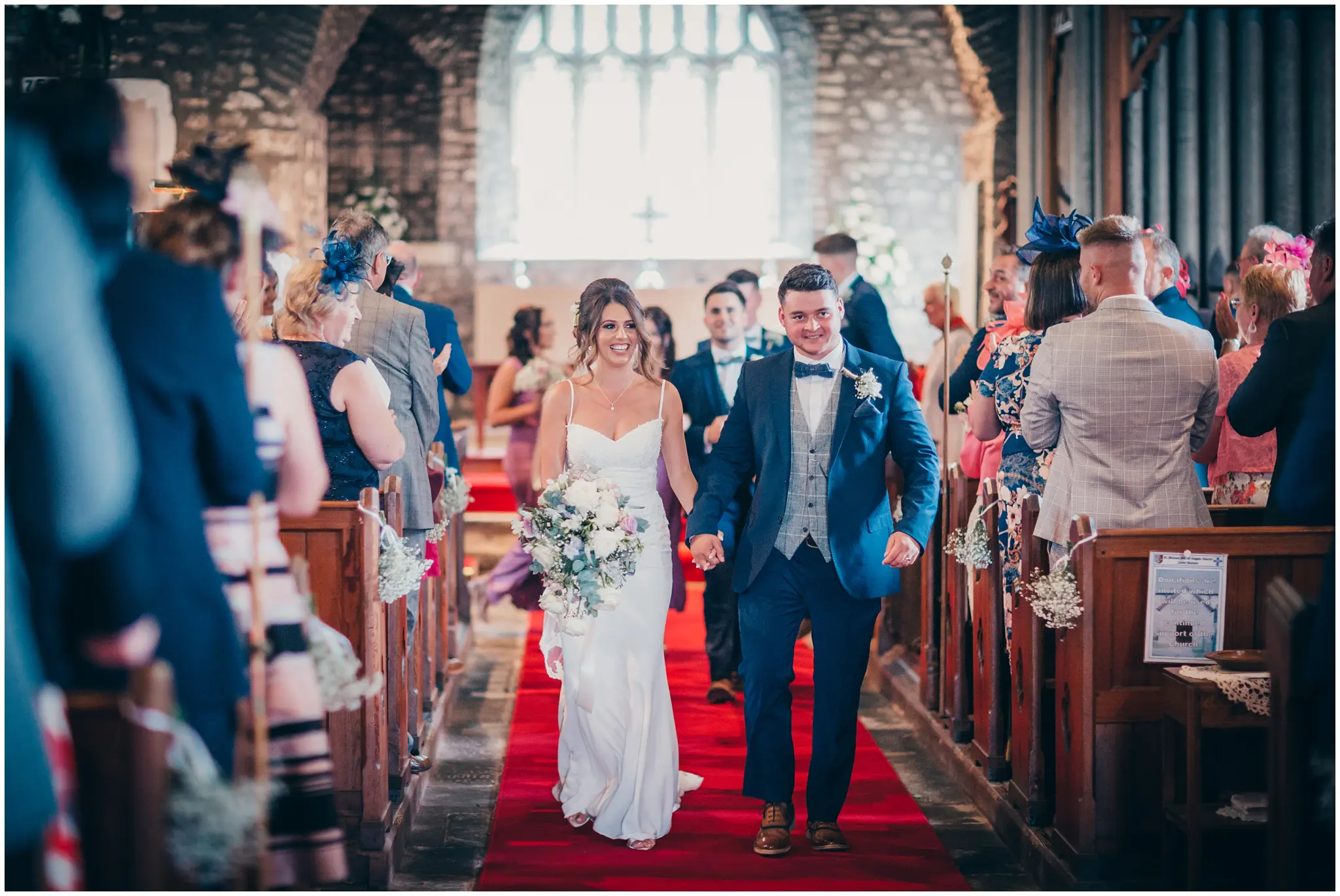 Exiting the church