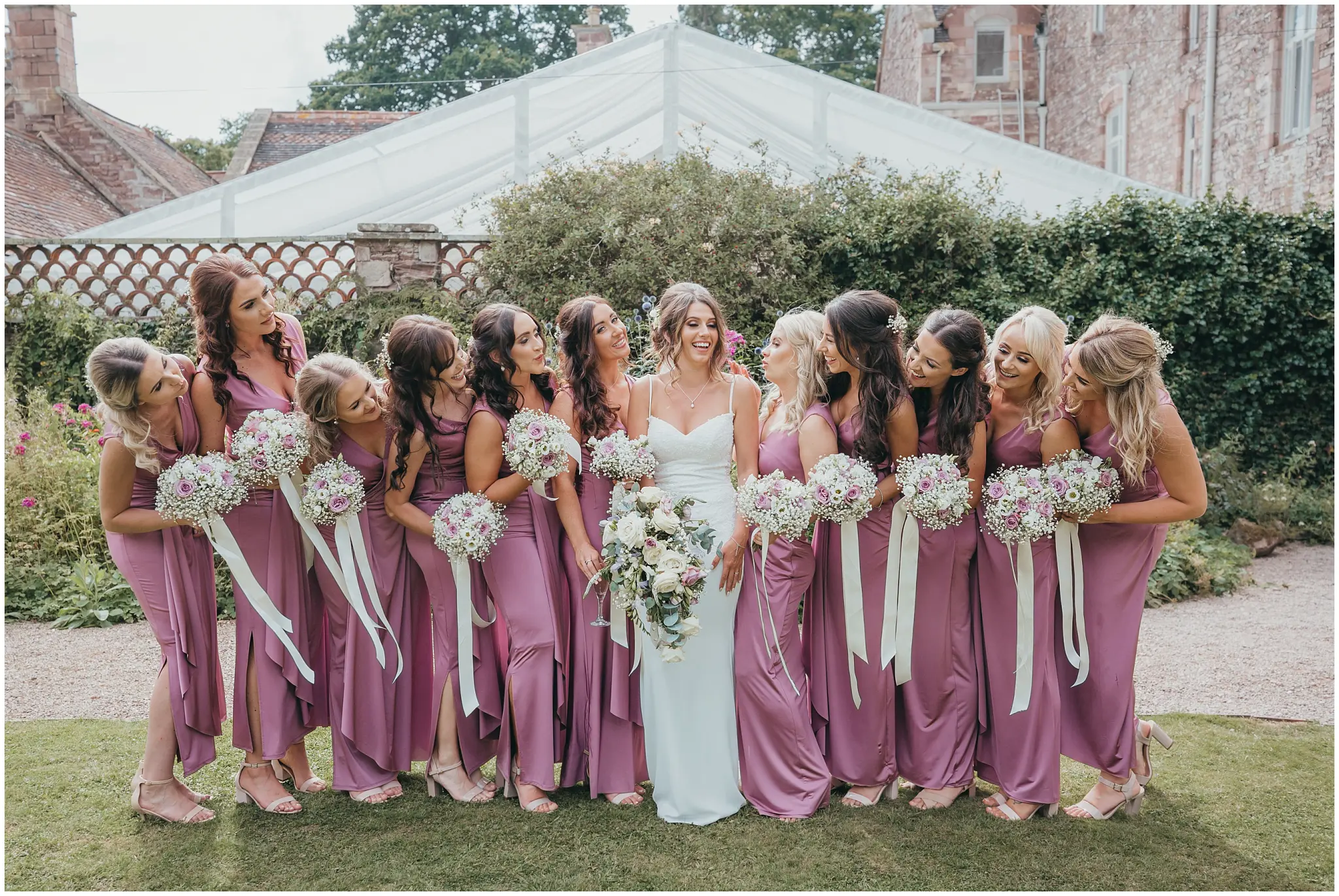 Cefn Tilla Court bridesmaids