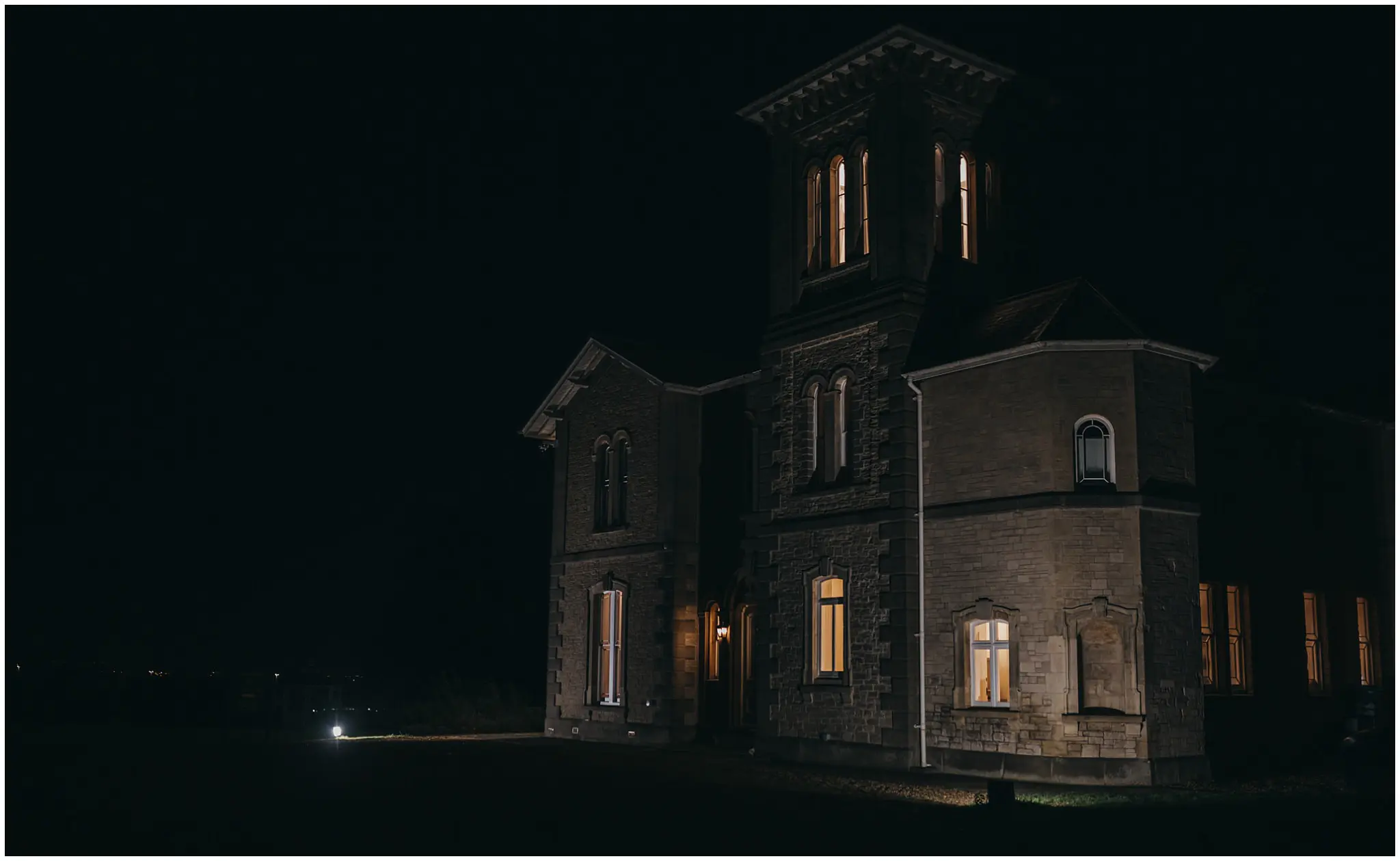 St Tewdrics House at Night