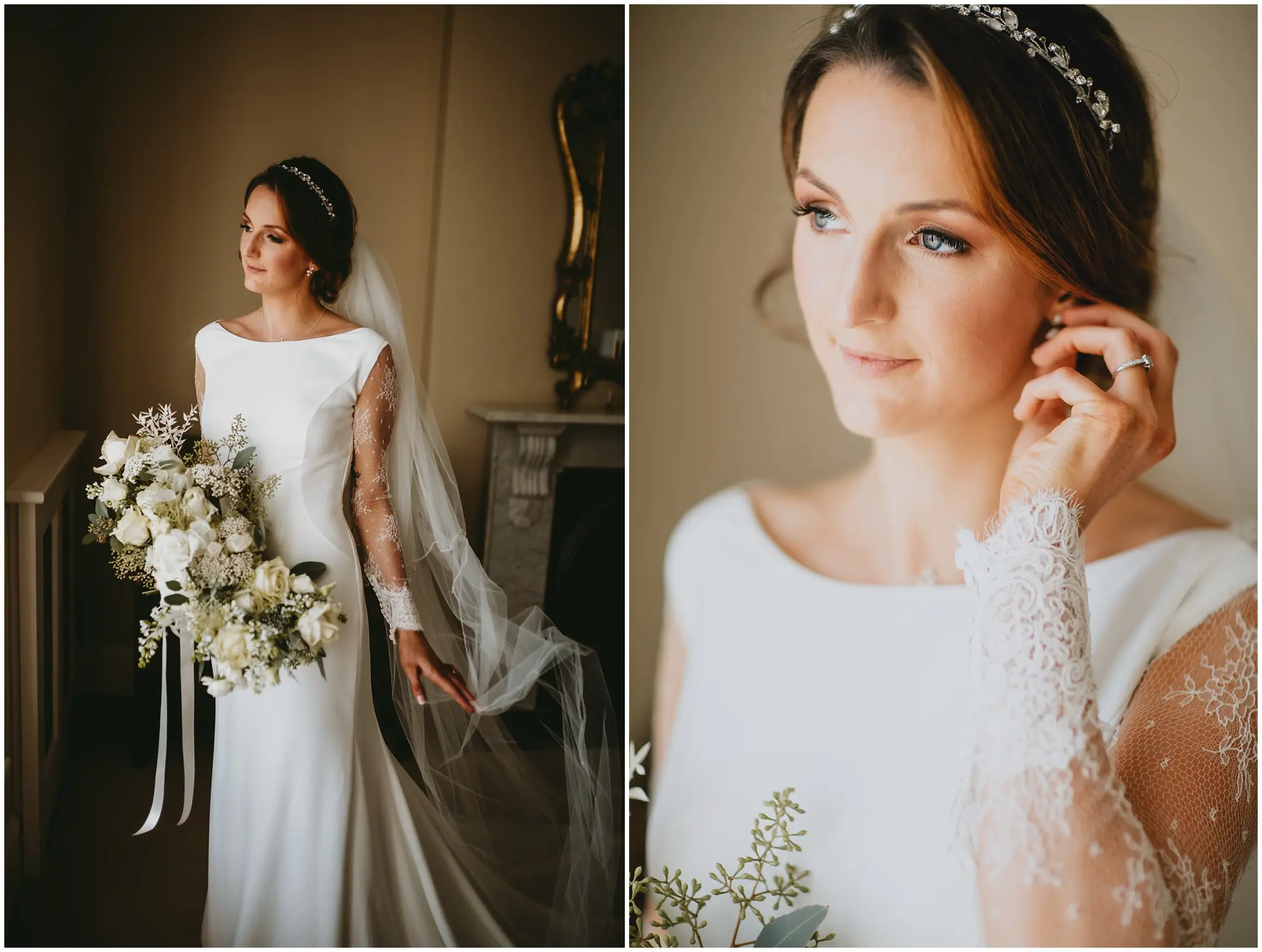 Bride finishing touches