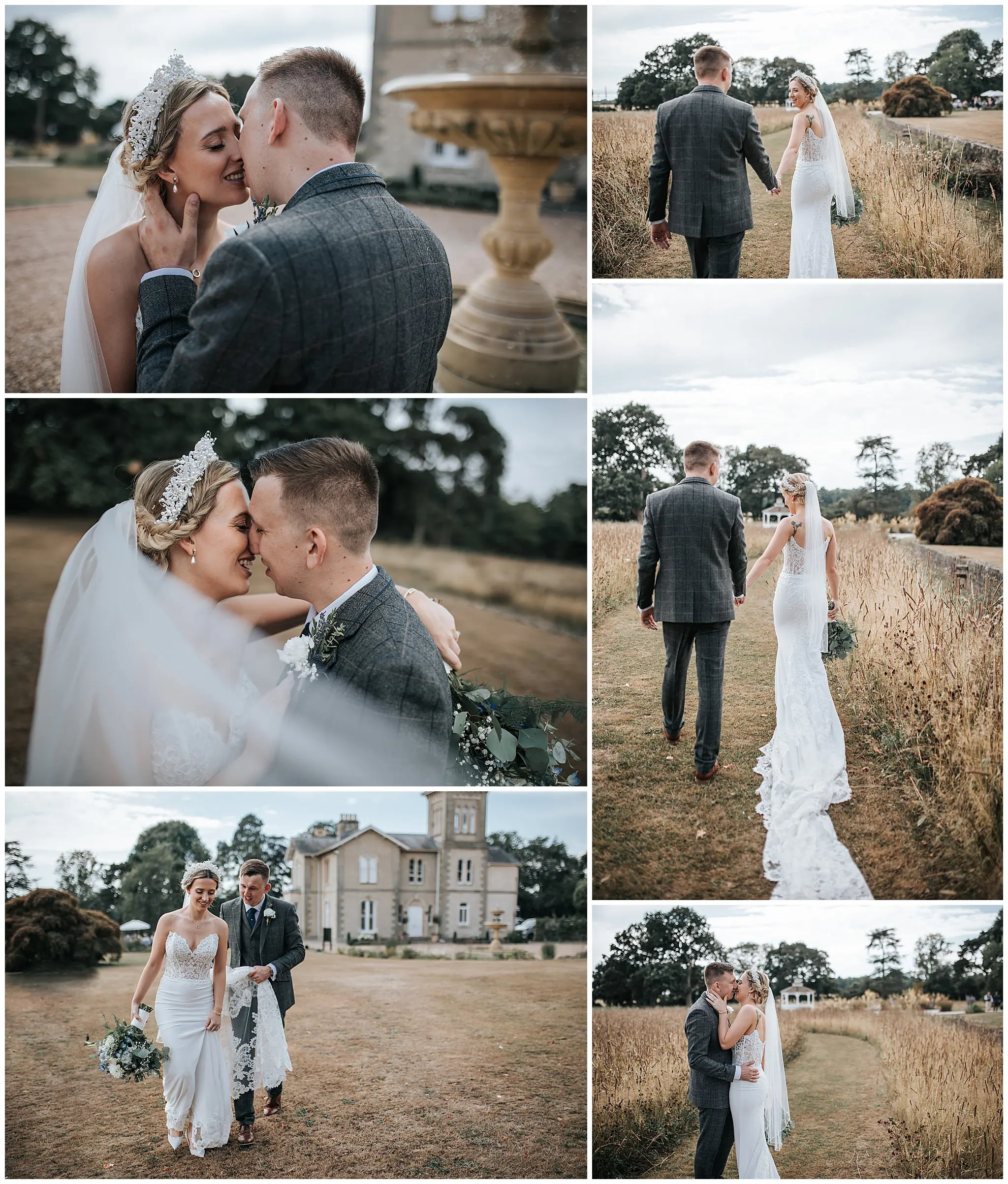St Tewdrics House Bride and Groom