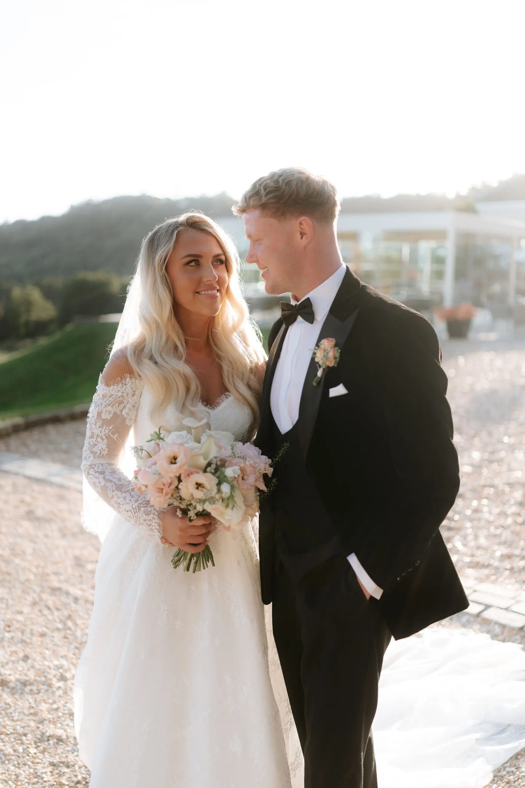 Kirsten and Mitchell at New House Hotel