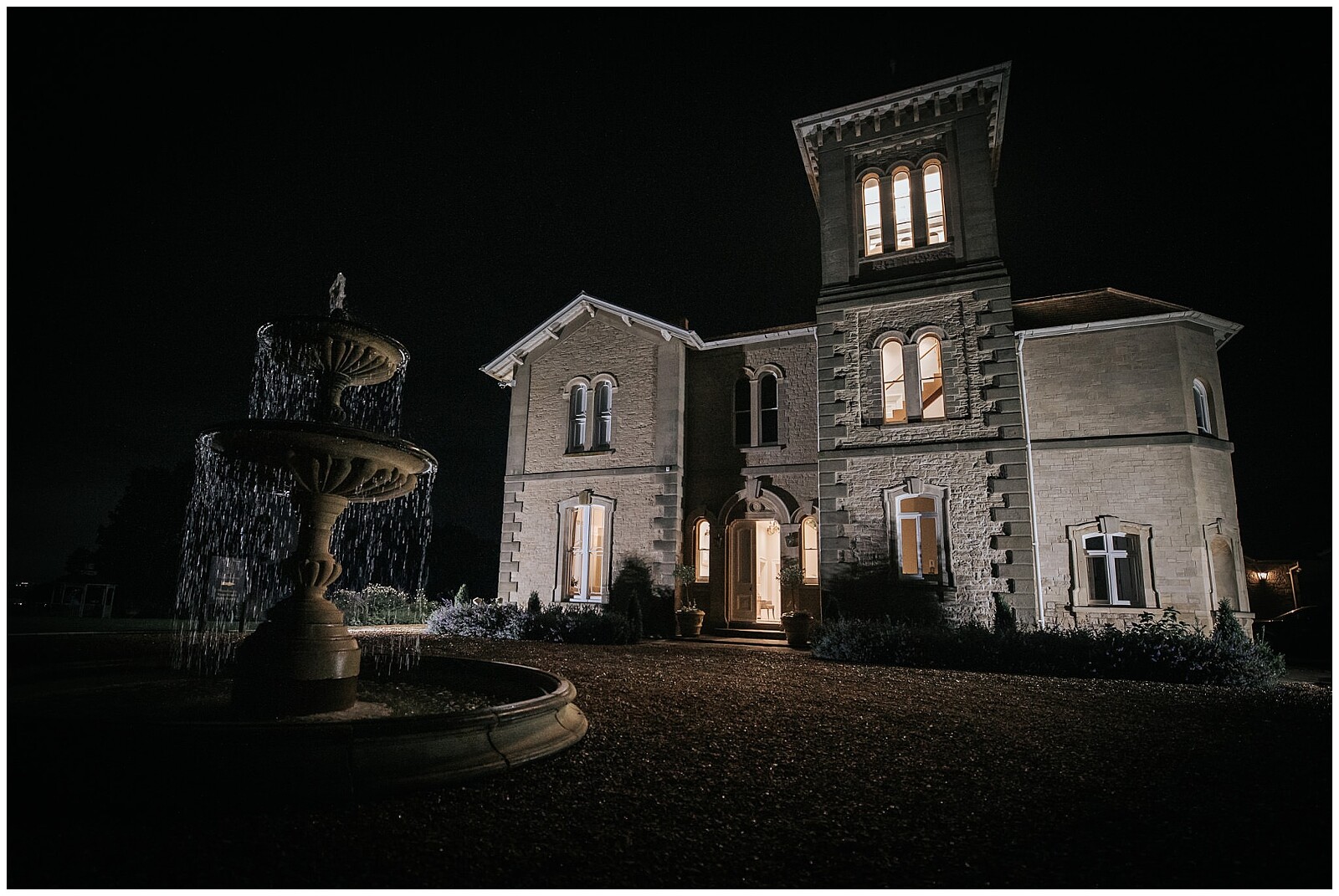 St Tewdrics House at Night