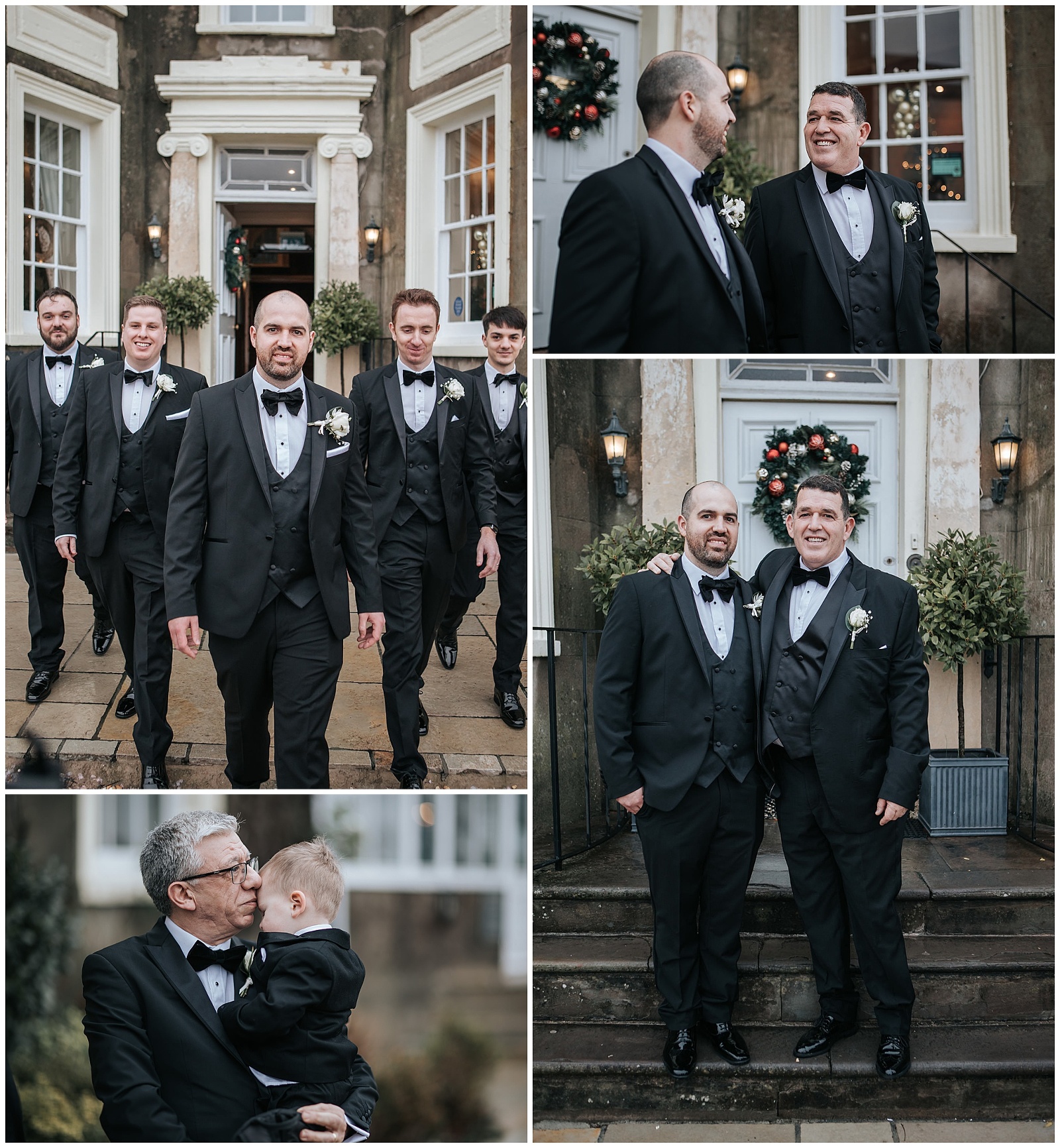Groomsmen at New House Hotel