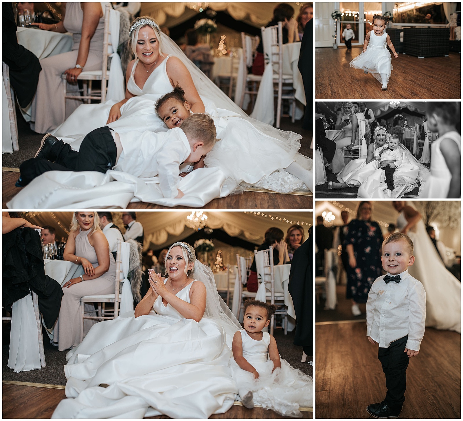 Bride with kids