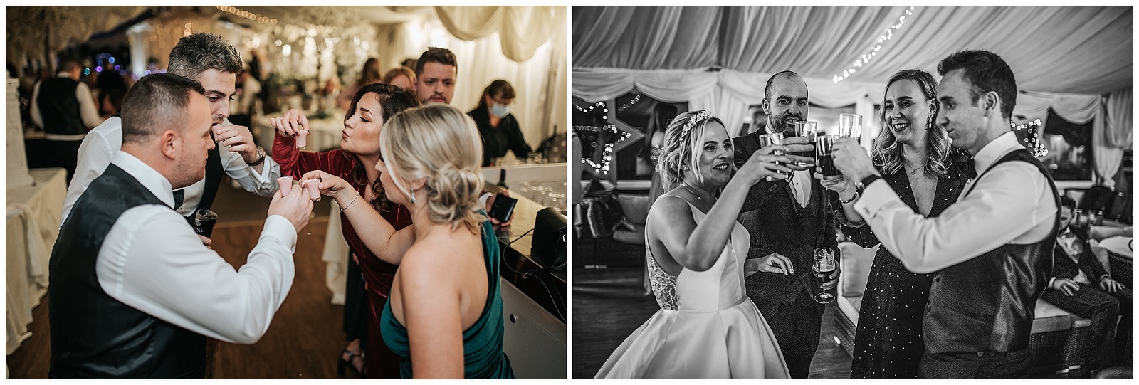 Wedding alcohol shots
