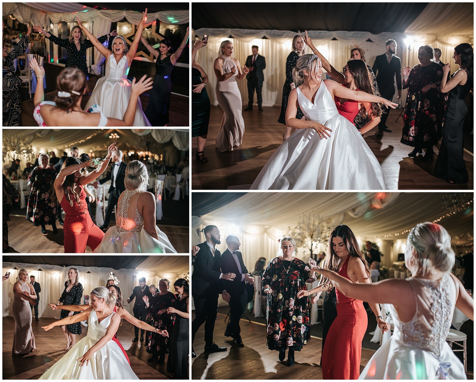 Bride dancing